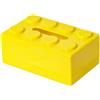 JUCHRZEY Porta asciugamani di carta da costruzione creativi, dispenser for fazzoletti for il viso, scatola for fazzoletti, for soggiorno, camera da letto, bagno, casa, ufficio (giallo)