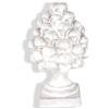 Ceramiche Azzaro & Romano Caltagirone Pigna in ceramica di Caltagirone - Bianco - H 12cm - Interamente fatto a mano - 100% Made in Italy
