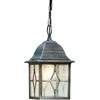 Searchlight Lighting Searchlight Genoa Aluminium IP23 Black Silver Porch Light, Lead Decoration, policarbonato, alluminio fuso, 0