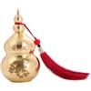 Generisch Feng Shui Chinese Brass Hu Lou Pumpkin Statua Brass Wu Lou Cucurbit Home Decoration Table Bookshelf Ornaments Lucky Protection Figure Happy Hu Lu Retro Wu Lou Lucky Amulet Lucky Charm