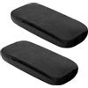 QWORK® Set di 2 Imbottiture Ergonomiche per Braccioli in Memory Foam - 25,4 * 13 * 2,5 cm - Coperture per Sedie da Ufficio e Gioco