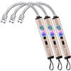 SUPRUS Electric Candle Lighter Windproof Rechargeable USB-C with Digital Battery Display Ambient Lighting Safety Switch 360° Flessibile Neck Flameless Plasma
