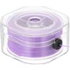 PATIKIL 0,8mm Cordino Elastico Piatto per Braccialetti con Scatole Organizzative 100 Metri Cordino Elastico Trasparente per Creazione Braccialetti, Viola
