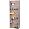 Relaxdays Libreria, HxLxP: 178,5 x 60 x 24 cm, 6 vani, Ripiani Regolabili, scaffale Soggiorno