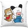 Vulfire Cuscino Spank Cartoni Animati Anni 80 stile cartoon - anime manga, Idea Regalo Originale, Arredamento Casa, Arredo Divano Letto - con Imbottitura (40_x_40_cm, Bianco)