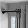 Generico Asta per Tenda da Doccia Estensibile 40-500 cm Asta telescopica Senza Forare in Acciaio Inox, Bastone Tenda a Pressione, Antiruggine e Antiscivolo, per Bagno soggiorno(Black,4.1-5.0m)