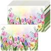 Tarklanda 50 tovagliette di Carta con Fiori tovagliette di Carta Tulipano di Primavera tovagliette USA e Getta 40 x 28 cm, per Vacanze, Tavolo da Pranzo, Fattoria, casa, Feste