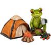 formano Rana Camper Froschhausen divertente rane 16 cm scultura tenda campeggio