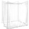 ACTOYS Zanzariera Letto Quadrata Grandi Dimensioni, Universale Zanzariera per Letto Singolo Matrimoniale per Terrazzo Gazebo Tenda da Sole Campeggio (Bianco 2 porta, 5x3x2.5M)