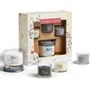 Yankee Candle Set regalo | 3 candele votive profumate e 1 candela Tumbler piccola | Collezione Snow Globe Wonderland | Regalo perfetto per donne