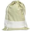 hobbymio.it Sacchetto Portabiancheria da Viaggio da Ricamare a Punto Croce, Sacca porta Lingerie con Tela Aida, Sacca per biancheria in tessuto. (44 Verde tinta unita)