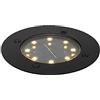 Qazqa terry - LED Faretto da incasso da terra Moderno - 1 luce - Ø 12 cm - Nero - Moderno - Illuminazione esterna