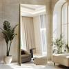 NASSYOU Specchio da Terra, 192 x 85 cm Specchio Rettangolare con Cornice in Alluminio Oro per Bagno, Camera da Letto, Ingresso e Corridoio