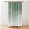 ZXBNNN Colore verde salvia Ombre Tenda da doccia Tessuto da bagno Poliestere Impermeabile Tende da doccia moderne Decorazioni per il bagno con 12 ganci 175x240 cm (68,90x94,49 pollici)