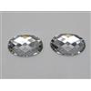 Generic Cabochon in Acrilico Trasparente con Retro Piatto e Grandi Strass, Fai da Te, Senza Foro - 3# 50 Pezzi, ovali 18X25mm