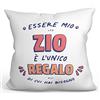 Mugffins Cuscino ZIO - En italiano - Sono l'Unico Regalo di cui Hai Bisogno - Idee Regali Divertenti - Rivestimento e Imbottitura (40x40 cm). Tatto Cotone