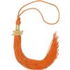 sourcing map Nappa 2026, nappa arancione chiaro, decorazione con nappe con ciondoli per data dorata, cordino commemorativo per cerimonie 2026, accessori per cappelli, regali di laurea