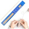 Coopay Set di 5 Ferri da Maglia 2,5mm a Doppia Punta, Lunghezza 20cm Ferri da Maglia in bambù per Calzini, Sciarpe, Cappelli, Maglioni, per Principianti & Professionisti