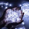 Homethrive 60 mini luci a LED, piccoli palloncini luminosi, bianchi, per lanterna di carta, per compleanno, matrimonio, Halloween, Natale, feste, carnevale, Neuja