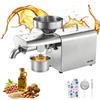 VEVOR Macchina Pressa Elettrica Spremitura dell'Olio, Estrattore Automatico Frantoio per Olio 750 W con Pressatura a Caldo 50 °C-300 °C, Estrazione Semi Arachidi Sesamo Mandorle, Acciaio Inox
