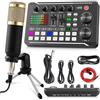 Generic Pacchetto Attrezzatura Podcast F998, Interfaccia Audio E Microfono A Condensatore Bm800 Con Treppiede, Pacchetto Studio Di Registrazione Professionale Per Streaming Live, Trasmissione A41106-FC-EU
