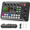 Generic Pacchetto Attrezzatura Podcast F998, Interfaccia Audio E Microfono A Condensatore Bm800 Con Treppiede, Pacchetto Studio Di Registrazione Professionale Per Streaming Live, Trasmissione F998 Sound Card