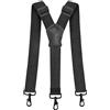 Pejoye Bretelle da uomo, larghe 4 cm, pantaloni da lavoro, pantaloni da moto robusti, lunga schiena a Y, 3 moschettoni, regolabili ed elastici, taglia unica per uomo e donna