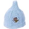 Ger3as Cappello da Sauna in di Lana con Ricamo per Uomo e Donna, Berretto Benessere (Pesca)
