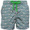 Saint Barth Mc2 Uomo Costume da Bagno Short LIG0003 Poliestere Blu Chiaro M