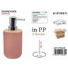 Bathrex L.Bambu' Dispenser Sapone Rosa Cipria
