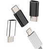 WASRUYI Adattatore USB C maschio micro USB femmina (confezione da 3) Adattatore porta di tipo C per iPhone 15 16 Pro Max per iPad Compatibile per Samsung Caricabatterie Cavo Convertitore Connettore Ricarica