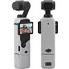 Generico Per DJI OSMO POCKET 3 Lenti Corpo Protettivo Silicone Custodia Sport Fotocamera Anti Collisione Anti Graffio Copertura Protettiva. (Set 1 Grigio)