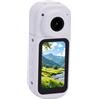 Yusat Action Camera Videocamera Sportiva Dispositivo di Registrazione Vlog WiFi 2.7K Lente Ruotabile a 180° Schermo da 1,47 Pollici Stabilizzazione Elettronica con modalità Nottur