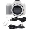 TARSHYRY Telecamera Portatile con Doppio Obiettivo 2K da 48 MP, Zoom 16X, Filtri, Musica e Giochi per i Viaggi (WHITE)