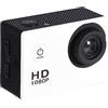 Walmeck Mini DV Telecamera Sportiva 1080P 2.0 Schermo IPS Impermeabile 30M con Supporto per Casco con Staffa per Bicicletta Registrazione in Bicicletta All'aperto (Bianca)