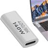 Generic Adattatore USB C ad angolo, adattatore USB 90 gradi PD 140 W connettore ad angolo retto Adattatore di ricarica rapida, adattatore USB tipo C 8K 60 Hz USB C 4.0 per tablet laptop telefono