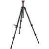Manfrotto 755CX3 Treppiede Serie MDEVE per Video, con Base Livellante da 50 mm, 3 Sezioni a Tubo Singolo, in Carbonio, Nero