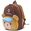 PROTAURI Zainetto Asilo Bambini 1-4 Anni 6.2L, Fußballbär | cinturino pettorale riflettente impermeabile leggero traspirante
