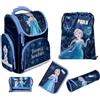 Undercover Set di zaini per la prima classe - Contenuto personalizzato con nome - Zaino per la scuola elementare per ragazzi e ragazze, Frozen (blu scuro), 5-teilig, Set di zaini per la scuola