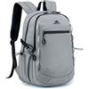 SPAHER Zaino da Viaggio 40x30x15 ITA Airways Iberia Bagaglio a Mano Aereo 20L Zaino Cabina Impermeabile Zaini Scuola Casual Leggero Zainetto Sportivo Antifurto Uomo Donna Travel Backpack, Grigio