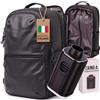 Nothern Peaks Zaino Ryanair 49x20x32 Sottovuoto Con Pompa - Zaino Da Viaggio Bagaglio A Mano Per Aereo, Zaino Viaggio Cabina Con Apertura A Valigia, Porta USB E Lucchetto TSA (Nero)