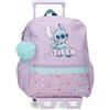 Disney Joumma Disney Lovely Stitch Zaino scuola con carrello viola 25 x 33 x 12 cm Poliestere 9,8 L