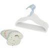 3 Sprouts Set Armadio Bambini, 15 Grucce e 8 Divisori, Crema e Terrazzo | set armadio con grucce e divisori; organizza vestiti neonato per eta, taglia e fasi di crescita; per armadi e guardaroba