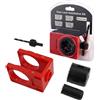 Besttoolifes Kit di installazione per serratura della porta per porte in legno spesse 35 mm - 43 mm, guida regolabile con seghe a tazza da 1 e 2-1/8