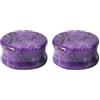 Gualiy 2 Pezzo Dilatatore Orecchio 22mm, Tunnel Plug Orecchie Pietra Viola Dilatatore Uomo Orecchio