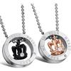 JewelryWe 2pcs Collana da Uomo Donna Cppia, con Ciondolo Corona in Acciaio Inossidabile, Keep Me in Your Heart, King Queen, Regalo San Valentino