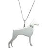 Playstation PS Collana con Pendente Cane Razza Dobermann Ciondolo Argento - Incisione Gratuita