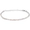 Vatslacreations Braccialetto di diamanti grezzi naturale, braccialetto di diamanti crudi in rilievo multicolore, braccialetto di diamanti delle donne, braccialetto in argento Sterling 925, braccialetto di diamanti grezzi