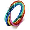 SiVaji Anello Anelli Gioielli Donna Uomo Anello Lgbt Arcobaleno Da Donna Anello Triplo Intrecciato Infinity Circle Pride Usringsize09 R-599H