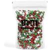 M&M'S COLLECTION Choco Sachet Vrac 1,5kg Spécial Noël - Bonbons Chocolat au Lait Imprimés Rouge, Vert et Blanc, parfaits pour Fête, Cadeau Original, Célébration